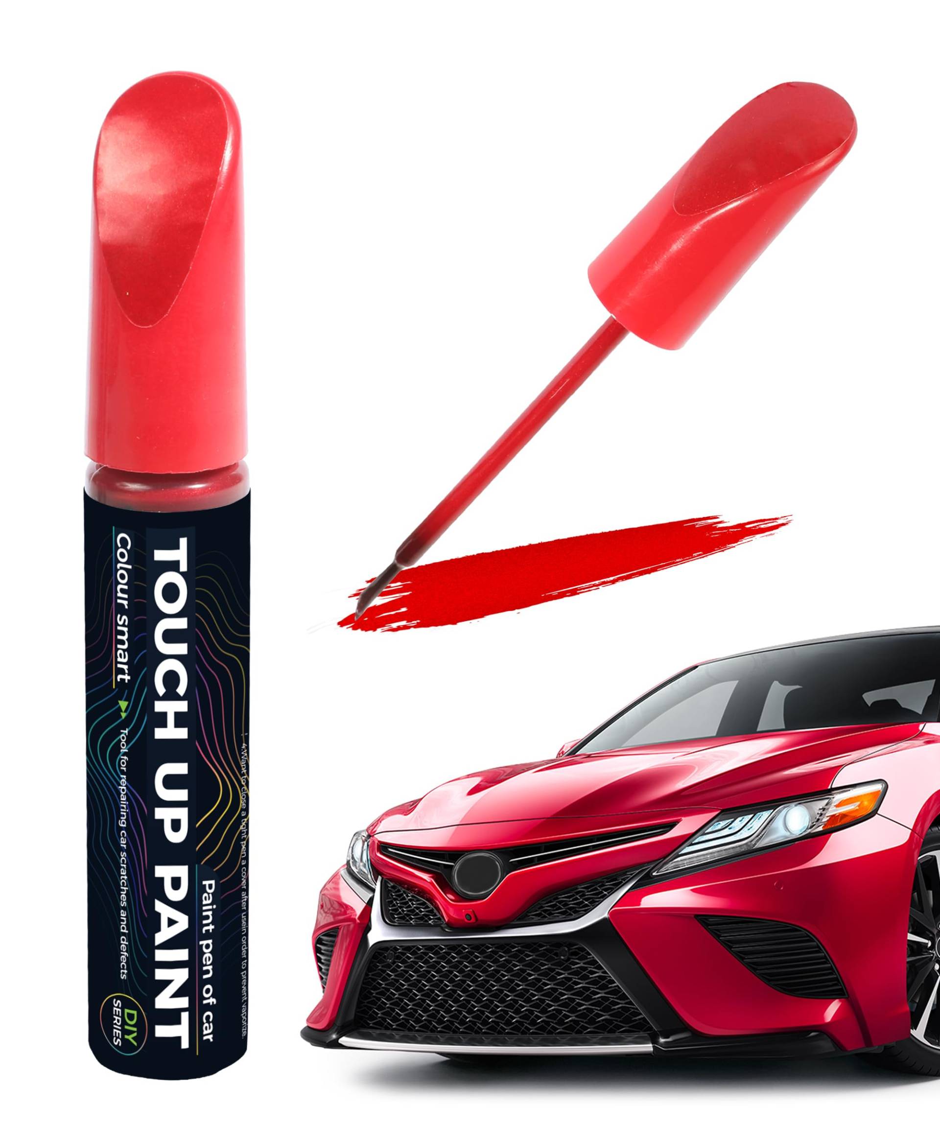 Flaconi Lackstift Auto,Lackstifte für Auto Kratzer,Auto Lack Reparatur,Auto Lackstift,Lackstift,Lackstifte,Stift Zum Entfernen von Autokratzern,Geeignet für die Meisten Autoausbesserungen (Rot) von Flaconi