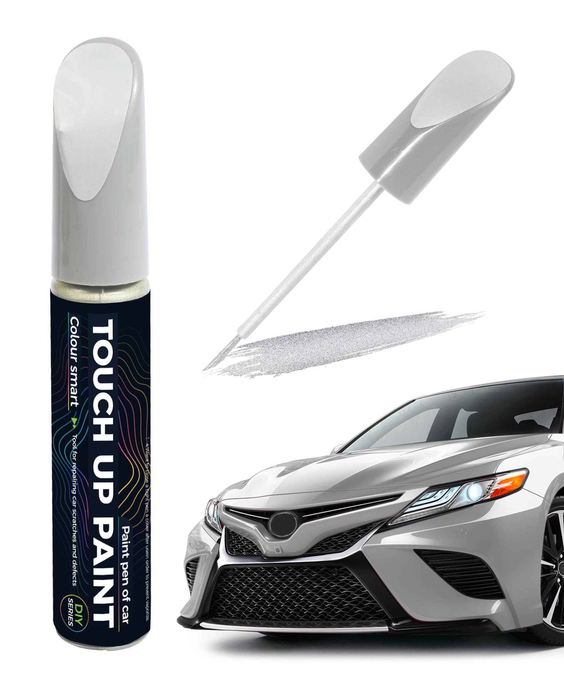 Flaconi Lackstift Auto,Lackstifte für Auto Kratzer,Auto Lack Reparatur,Auto Lackstift,Lackstift,Lackstifte,Stift Zum Entfernen von Autokratzern,Geeignet für die Meisten Autoausbesserungen (Silber) von Flaconi