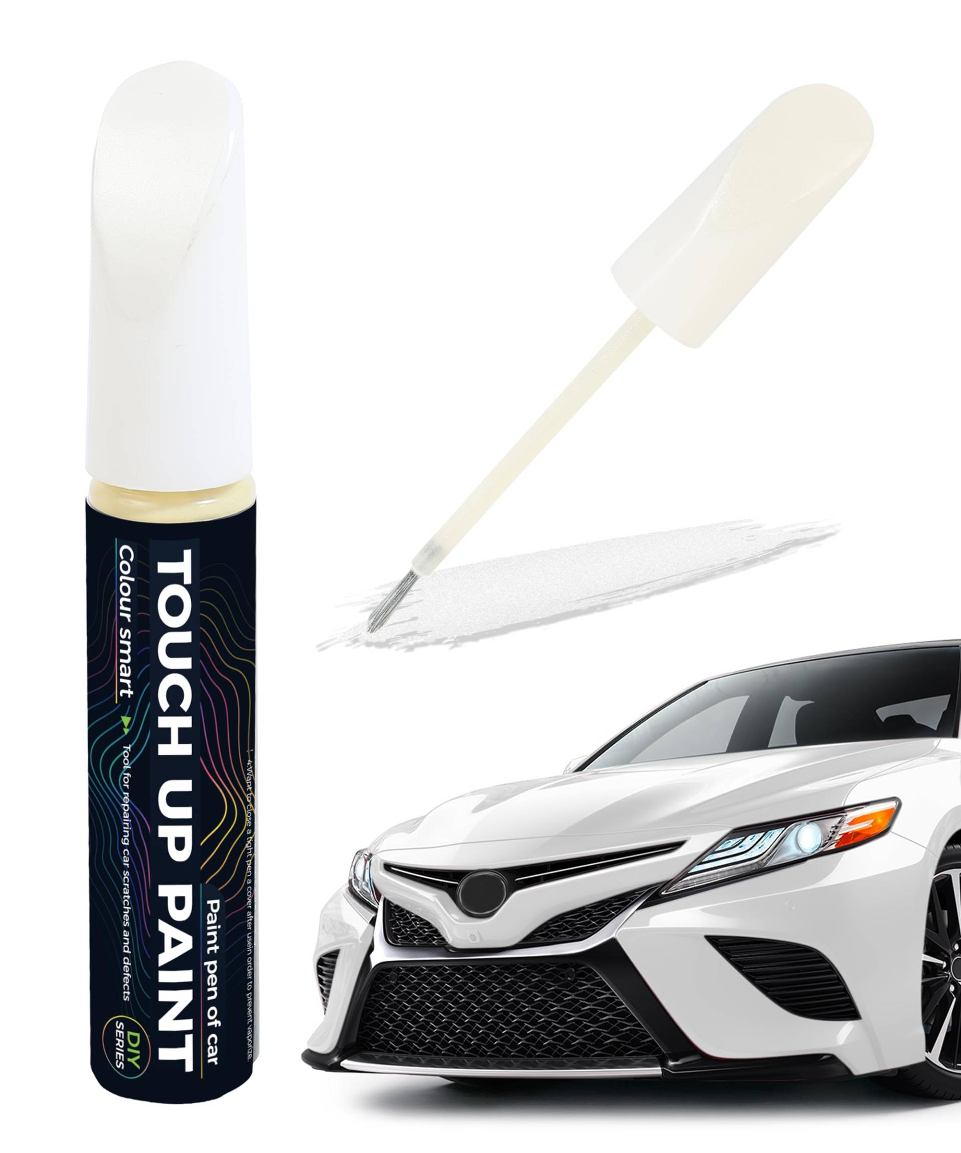 Flaconi Lackstift Auto,Lackstifte für Auto Kratzer,Auto Lack Reparatur,Auto Lackstift,Lackstift,Lackstifte,Stift Zum Entfernen von Autokratzern,Geeignet für die Meisten Autoausbesserungen (Weiß) von Flaconi