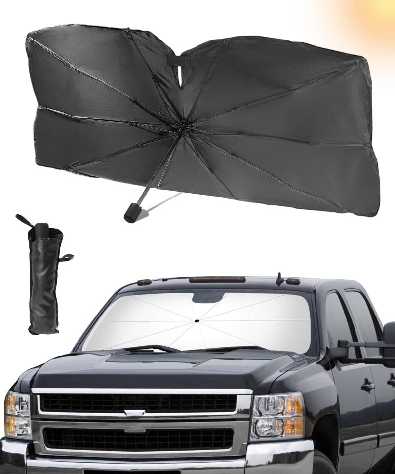 Windshield Sunshade Umbrella,Car Sun Shade Umbrella, Folding Heat Protection Auto Sun Shield Cover, Windscreen Shade,Car Front Window Visor Blocks UV Rays von Flaconi