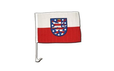 Flaggenfritze Autofahne Autoflagge Deutschland Thüringen - 30 x 40 cm von Flaggenfritze