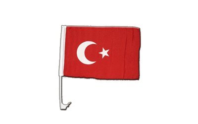 Autofahne Autoflagge Türkei - 30 x 40 cm von Flaggenfritze