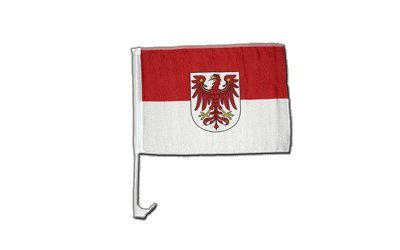 Flaggenfritze Autofahne Autoflagge Deutschland Brandenburg - 30 x 40 cm von Flaggenfritze