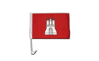 Flaggenfritze Autofahne Autoflagge Deutschland Hamburg - 30 x 40 cm von Flaggenfritze