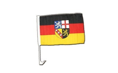 Flaggenfritze Autofahne Autoflagge Deutschland Saarland - 30 x 40 cm von Flaggenfritze