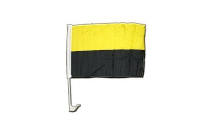 Flaggenfritze Autofahne Autoflagge Gelb-Schwarz - 30 x 40 cm von Flaggenfritze