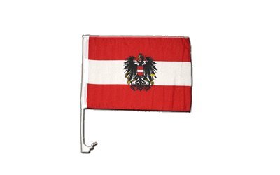 Flaggenfritze Autofahne Autoflagge Österreich mit Adler - 30 x 40 cm von Flaggenfritze