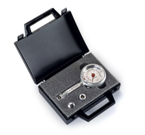 Reifendruckprüfer Reifendruckmesser 0-10 bar im Koffer Set mit 3 Anschlüssen von Flaig