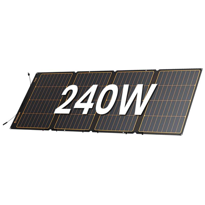 Flexsolar Tragbare Solarpanel,Faltbare Solarladegerät IP68 Wasserdicht Schnellladung mit 25% Wirkungsgrad für Kraftwerke,Solargenerator,12V Batterie,Solarmodule für RV Wohnmobil Caravan (240, Watt) von FlexSolar