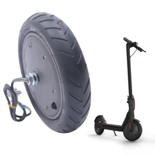 Fliuyr 350W Motor Engine Wheel Reifen,Scooter Motor mit Vollgummireifen, Elektroroller Motor mit Rad Reifen, 36V Elektroroller Motor für Xiaomi M365/M365 PRO Elektroroller von Fliuyr