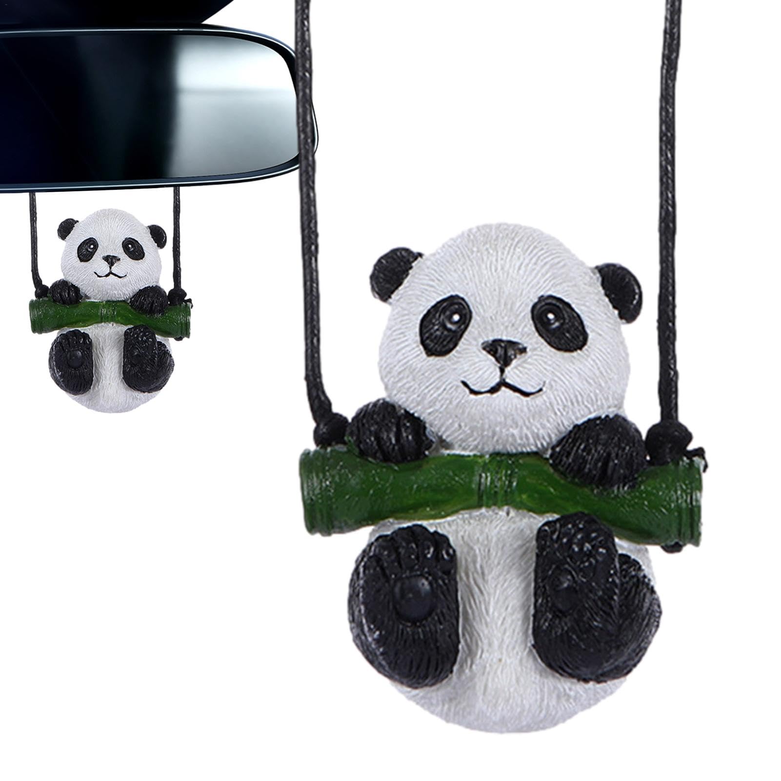 Panda-Autoanhänger, Rückspiegelzubehör | Panda Auto-Rückspiegel-Anhänger,Panda-Auto-Rückspiegel-Anhänger, Zubehör für Auto, Hof, Garten, Baum von Flkiglm