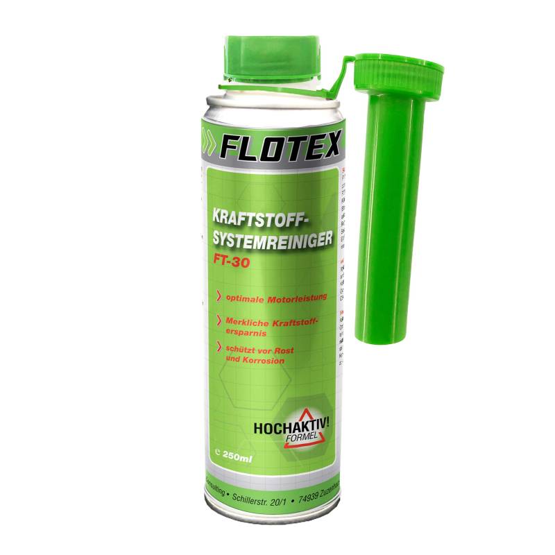 Flotex Kraftstoffsystemreiniger, 250ml Additiv Reiniger Kraftstoff-System von Flotex