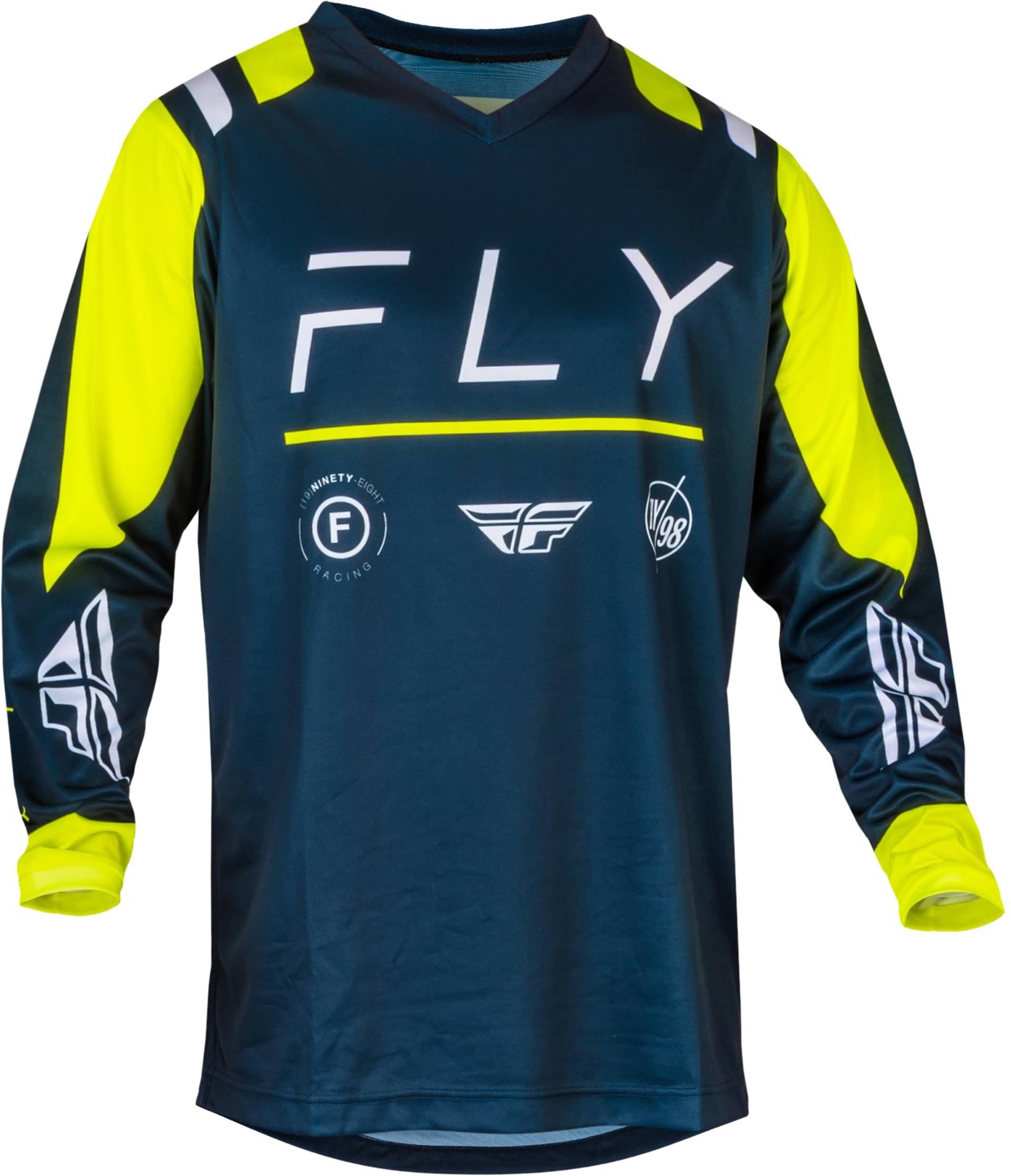 Fly MX-Jersey F-16 932-Navy-Hi.vis. (52-L) von Fly Racing