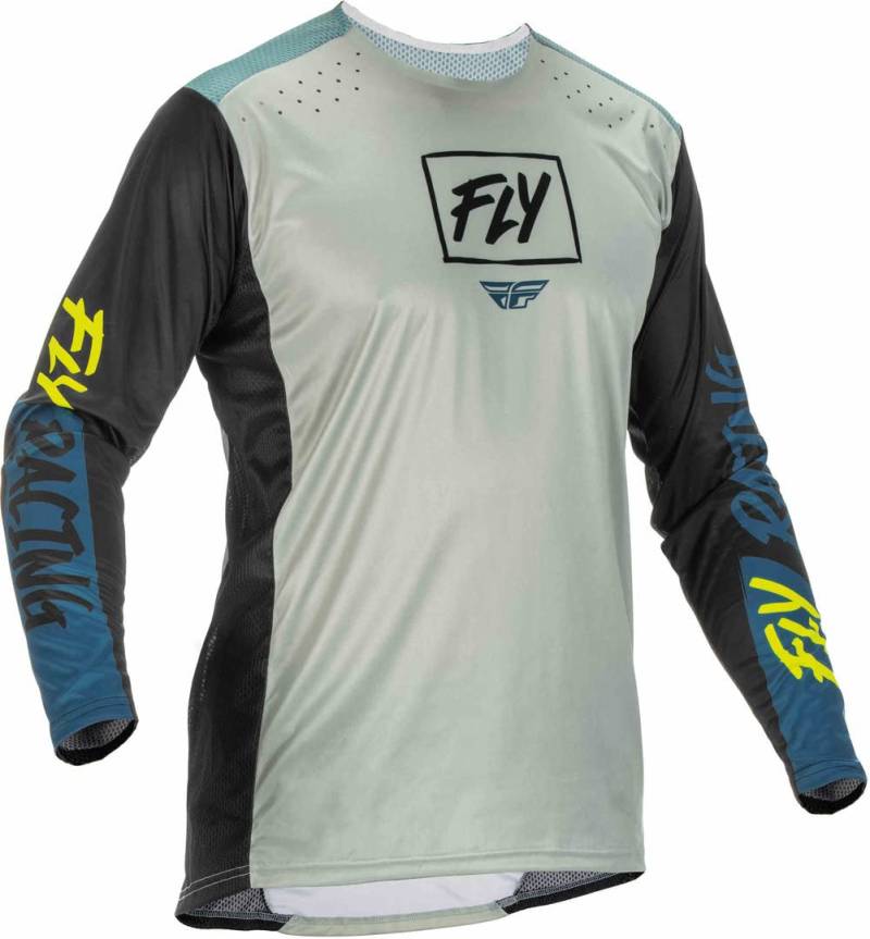 Fly MX-Jersey Lite Grey/Blue/Hi-Vis (48-S) von Fly Racing