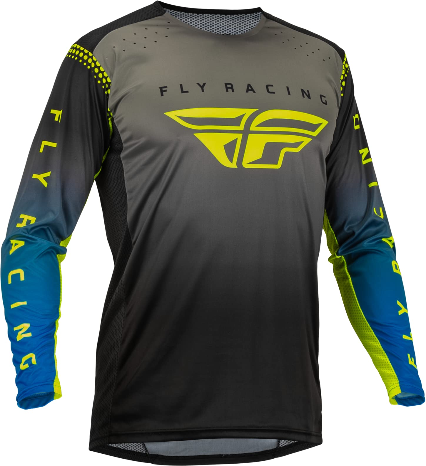 Fly MX-Jersey Lite Grey/Blue/Hi-Vis (52-L) von Fly Racing