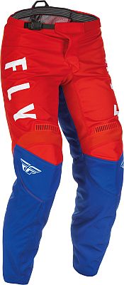 Fly Racing F-16, Textilhose Kinder - Rot/Weiß/Blau - 18 von Fly Racing