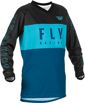 Fly Racing F-16, Trikot Damen - Blau/Türkis/Schwarz - XXL von Fly Racing