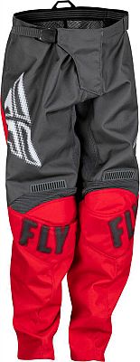 Fly Racing F-16 S23, Textilhose Kinder - Grau/Rot - 18 von Fly Racing