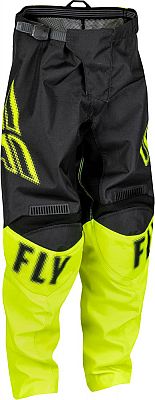 Fly Racing F-16 S23, Textilhose Kinder - Schwarz/Neon-Gelb - 24 von Fly Racing