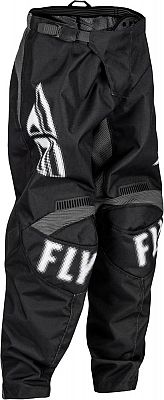 Fly Racing F-16 S23, Textilhose Kinder - Schwarz/Weiß - 18 von Fly Racing