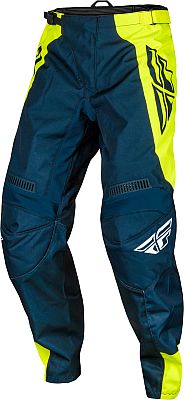 Fly Racing F-16 S24, Textilhose - Dunkelblau/Neon-Gelb - 34 von Fly Racing