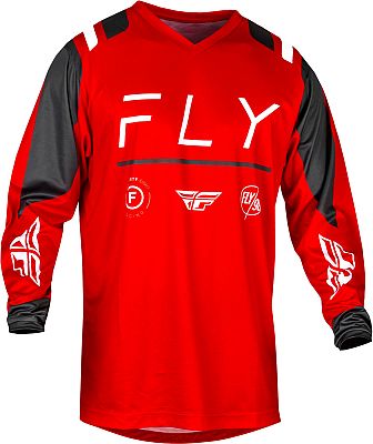 Fly Racing F-16 S24, Trikot - Rot/Weiß/Dunkelgrau - M von Fly Racing