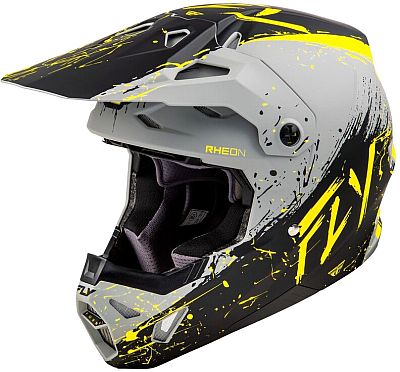 Fly Racing Formula CP Manic, Motocrosshelm - Matt Grau/Schwarz/Gelb - L von Fly Racing