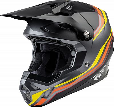 Fly Racing Formula CP S.E. Speeder, Motocrosshelm - Schwarz/Grau/Gelb/Orange - L von Fly Racing