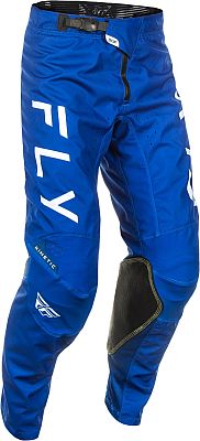 Fly Racing Kinetic Center, Textilhose - Blau/Weiß - 30 von Fly Racing