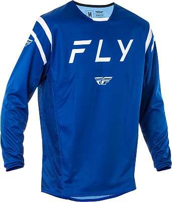 Fly Racing Kinetic Center, Trikot - Blau/Weiß - M von Fly Racing