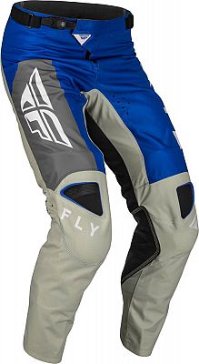 Fly Racing Kinetic Jet, Textilhose - Blau/Grau/Weiß - 30 von Fly Racing