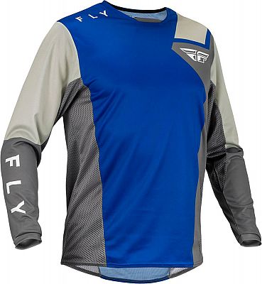 Fly Racing Kinetic Jet, Trikot - Blau/Grau/Weiß - L von Fly Racing