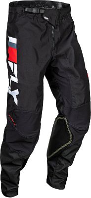 Fly Racing Kinetic Prix, Textilhose - Schwarz/Weiß/Rot - 30 von Fly Racing