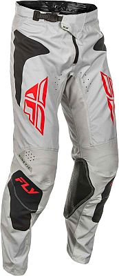 Fly Racing Kinetic Sym, Textilhose - Grau/Rot/Schwarz - 28 von Fly Racing