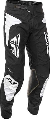 Fly Racing Kinetic Sym, Textilhose - Schwarz/Weiß - 30 von Fly Racing