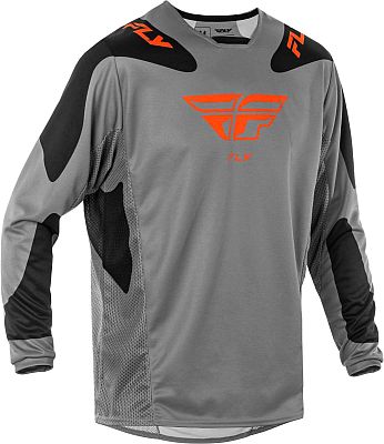 Fly Racing Kinetic Sym, Trikot - Grau/Orange/Schwarz - L von Fly Racing