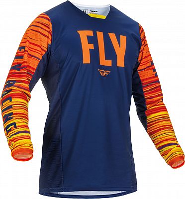 Fly Racing Kinetic Wave, Trikot - Blau/Orange/Gelb - L von Fly Racing