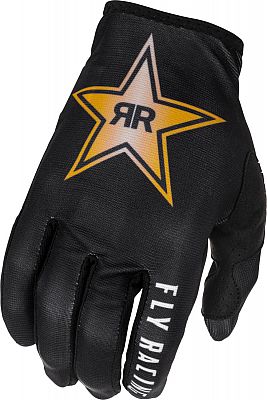 Fly Racing Lite Rockstar, Handschuhe - Schwarz/Gold - L von Fly Racing