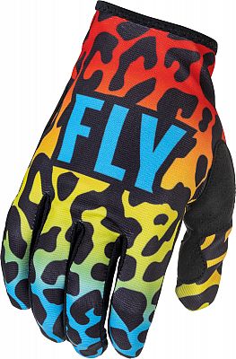 Fly Racing Lite S.E. Exotic, Handschuhe - Rot/Gelb/Blau/Schwarz - 3XL von Fly Racing