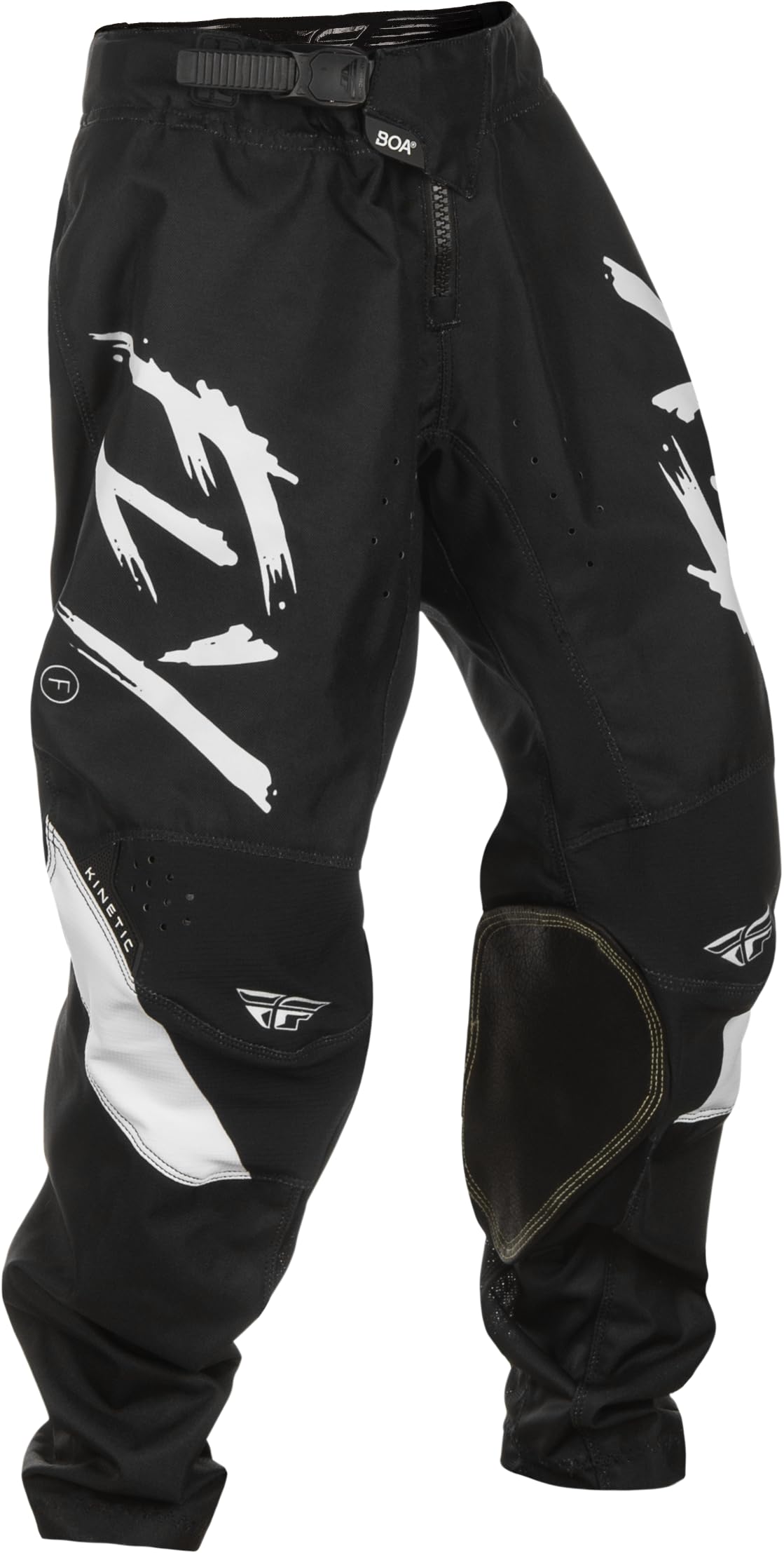 Fly Racing Youth Kinetic Stoke Pants (Black/White, US 18) von Fly Racing