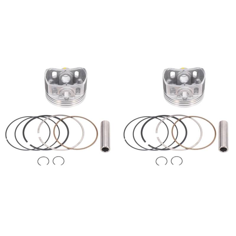 Fmoutyy 2X Motorrad 62mm Kolben 13mm Pin Ring Set Kit für CG150 CGH150 ZJ150 Irbis GS150 150cc von Fmoutyy