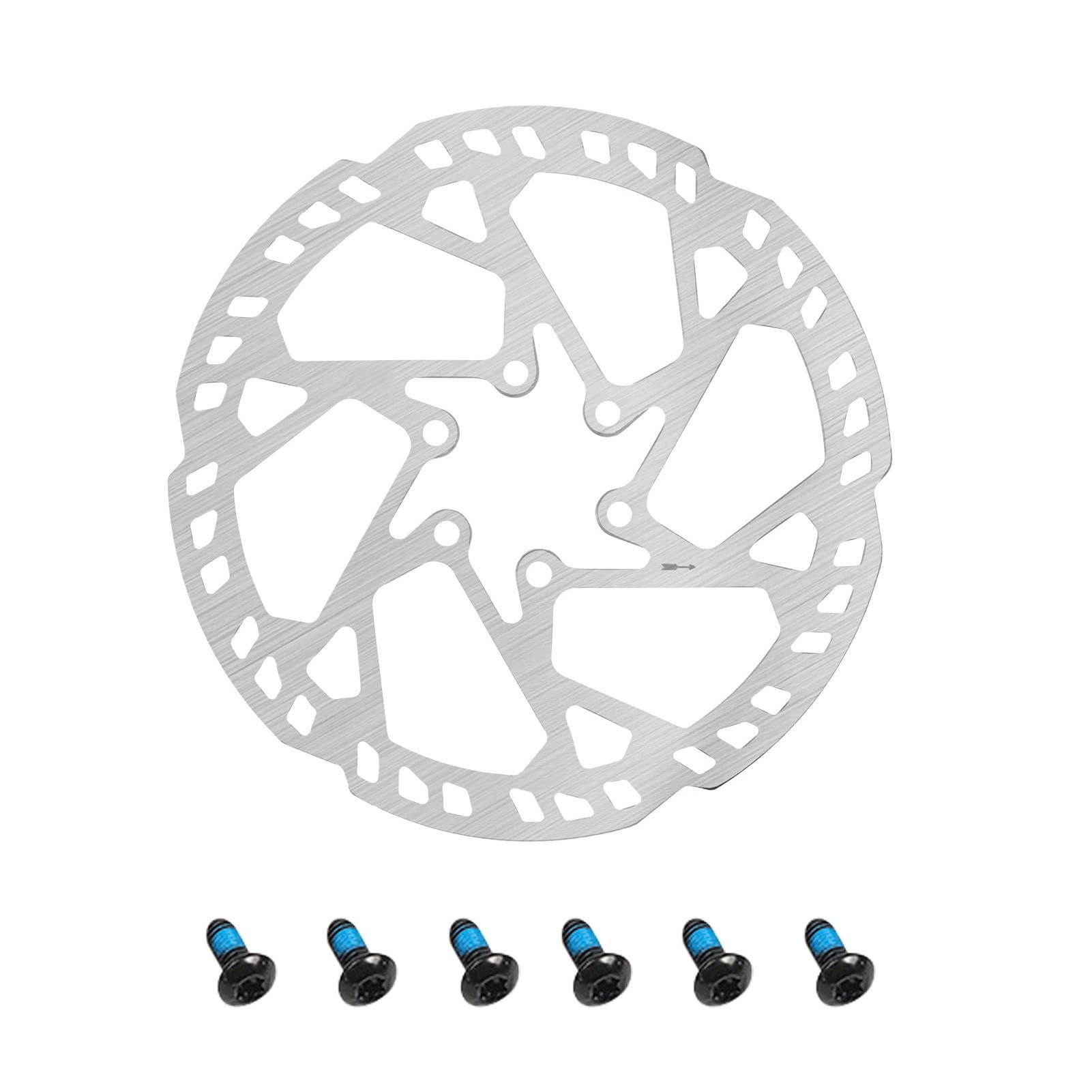 FmtwPhn Fahrrad-Scheibenbremse, Scheibenbremsrotor | 203/180/160 mm Fahrradrotoren mit 6 Schrauben - Leichter Bremsscheiben-Rotor-Ersatz, Elektroroller-Scheibenbremse für Mountain Road Bikes BMX von FmtwPhn