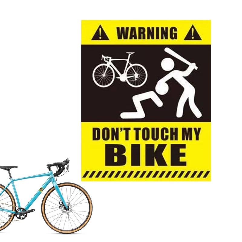 „Dont Touch My Bikes“-Aufkleber – Wasserfester, Geschützter Fahrradaufkleber, Lustiger Fahrradaufkleber | Warnschild „Don't Touch My Bikes“-Aufkleber, Wasserdichter Stoßstangenaufkleber Für Laufautos, von Fmzrbnih