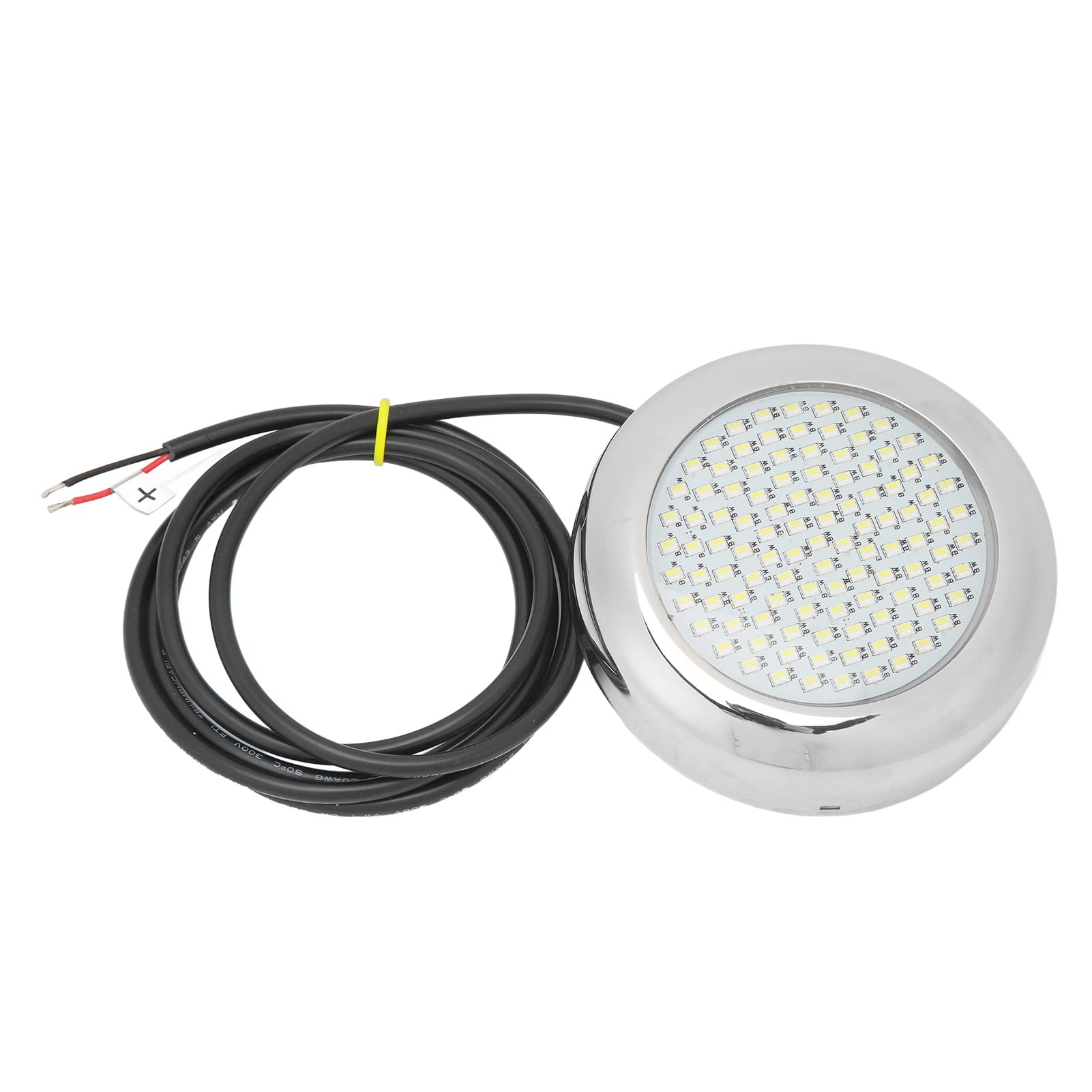 Focket Unterwasser-Bootslicht, 108LED 12V Weiß-Blaulicht-Marine-Unterwasserlicht, 135 ° Winkel IP68 Wasserdichtes Unterwasser-Bootslicht, Schwimmbad-Kuppellampe für Schiffe, Yachten von Focket