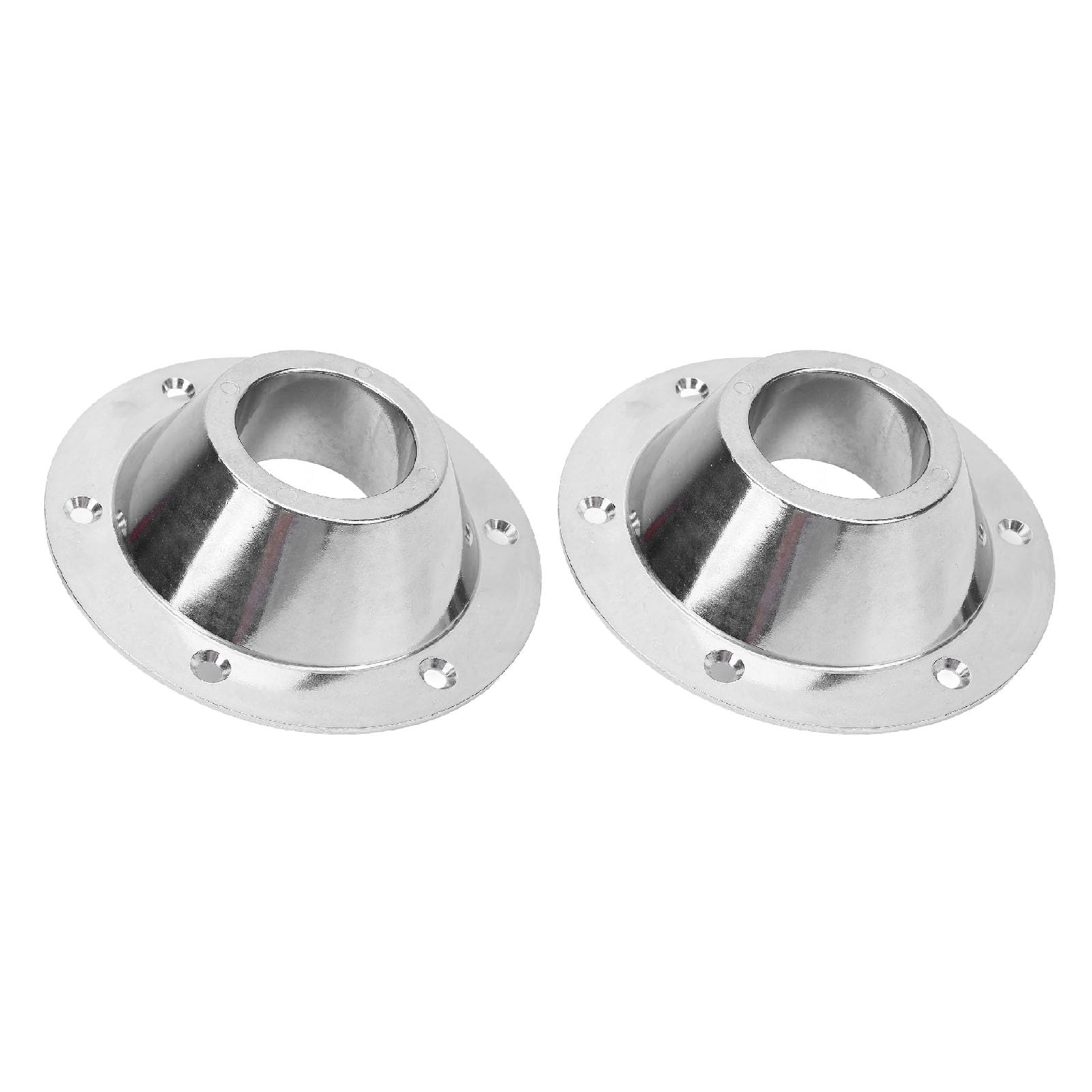 2 Pack RV Tabelle Basis Mount, Standard RV Sockel Tabelle Basis Flansch, Tabelle Bodenmontage Grundplatte mit 6 Befestigungslöchern und Schrauben für RV Bootsanhänger von Fockety