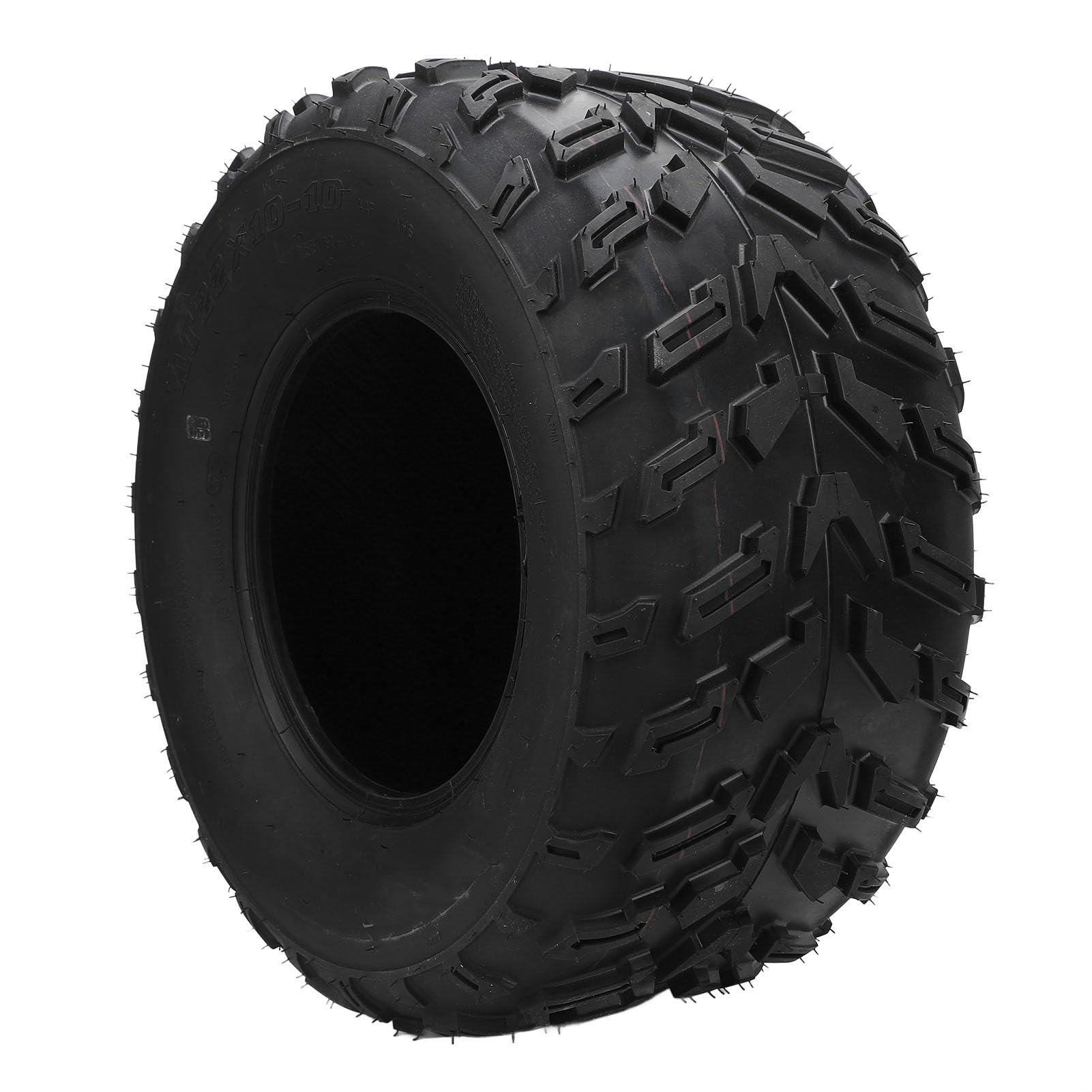 ATV-Reifen, 22×10-10 22×10×10 ATV-Reifen, Anti-Rutsch-Gummi, Verbesserter Grip, Verbesserte Kontrolle, Rennreifen, 6-lagiger ATV-Reifen für UTV Quad Off Road Go Kart Cart von Fockety