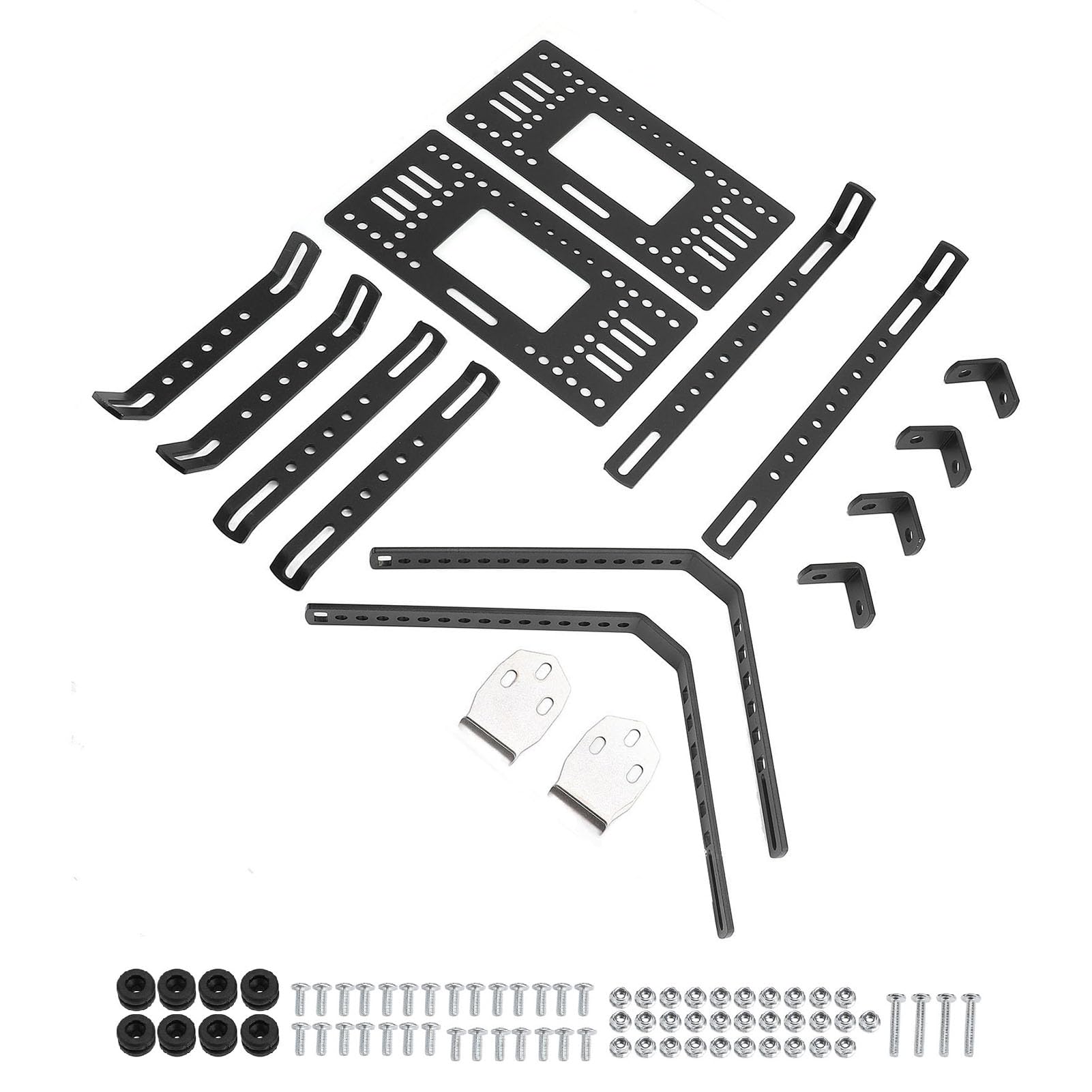 Fockety Sattelbag Rail Support Bracket, Schnellfreisetzung Universal Motorcycle Sattlebag -Stützklammer, Aluminiumlegierung Motorrad -Heck -Gepäckträger für Motorrad -Seitenbox von Fockety