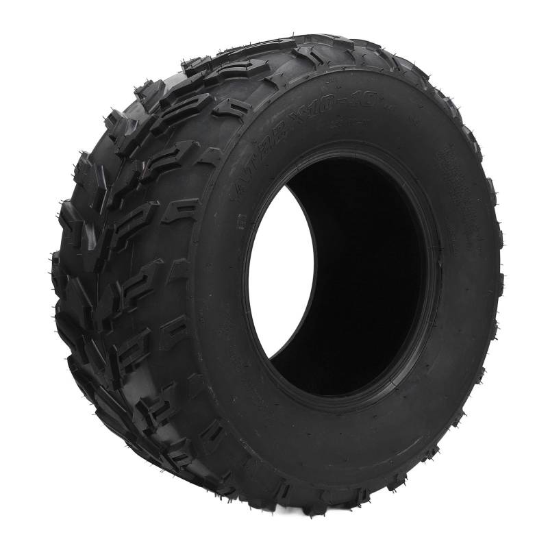 Verbesserter Grip, 6-lagiger, Rutschfester 22x10-10 ATV-UTV-Reifen für Offroad mit Verbesserter Kontrolle, Schlauchlos für 10-Zoll-Felgenanwendungen, Ideal für Anspruchsvolles von Fockety