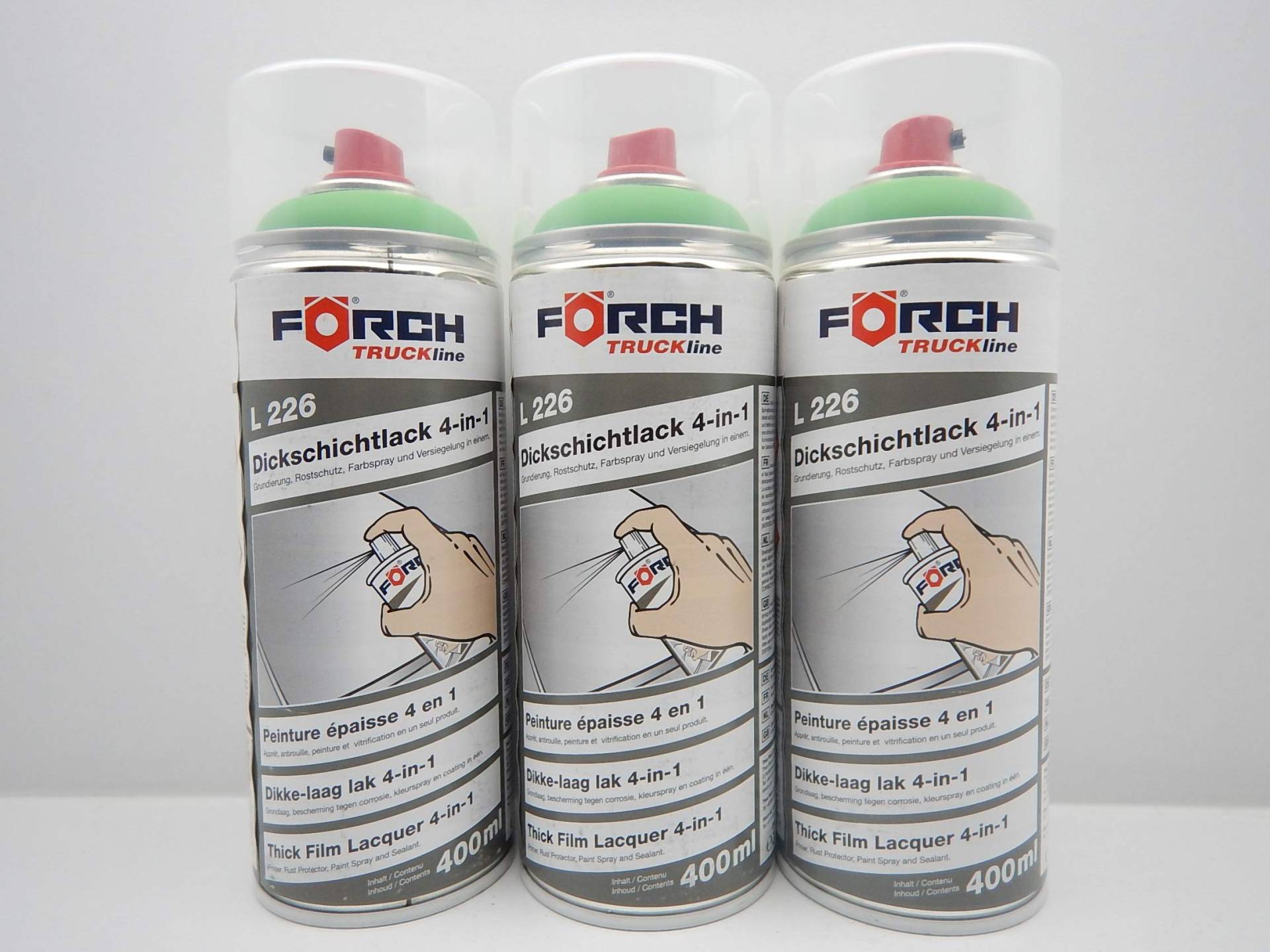 FORCH 4 in 1 DEUTZ GRÜN LANDMASCHINE DICKSCHICHTLACK Lack Spray SPRAYDOSE 400ML (3) von FORCH