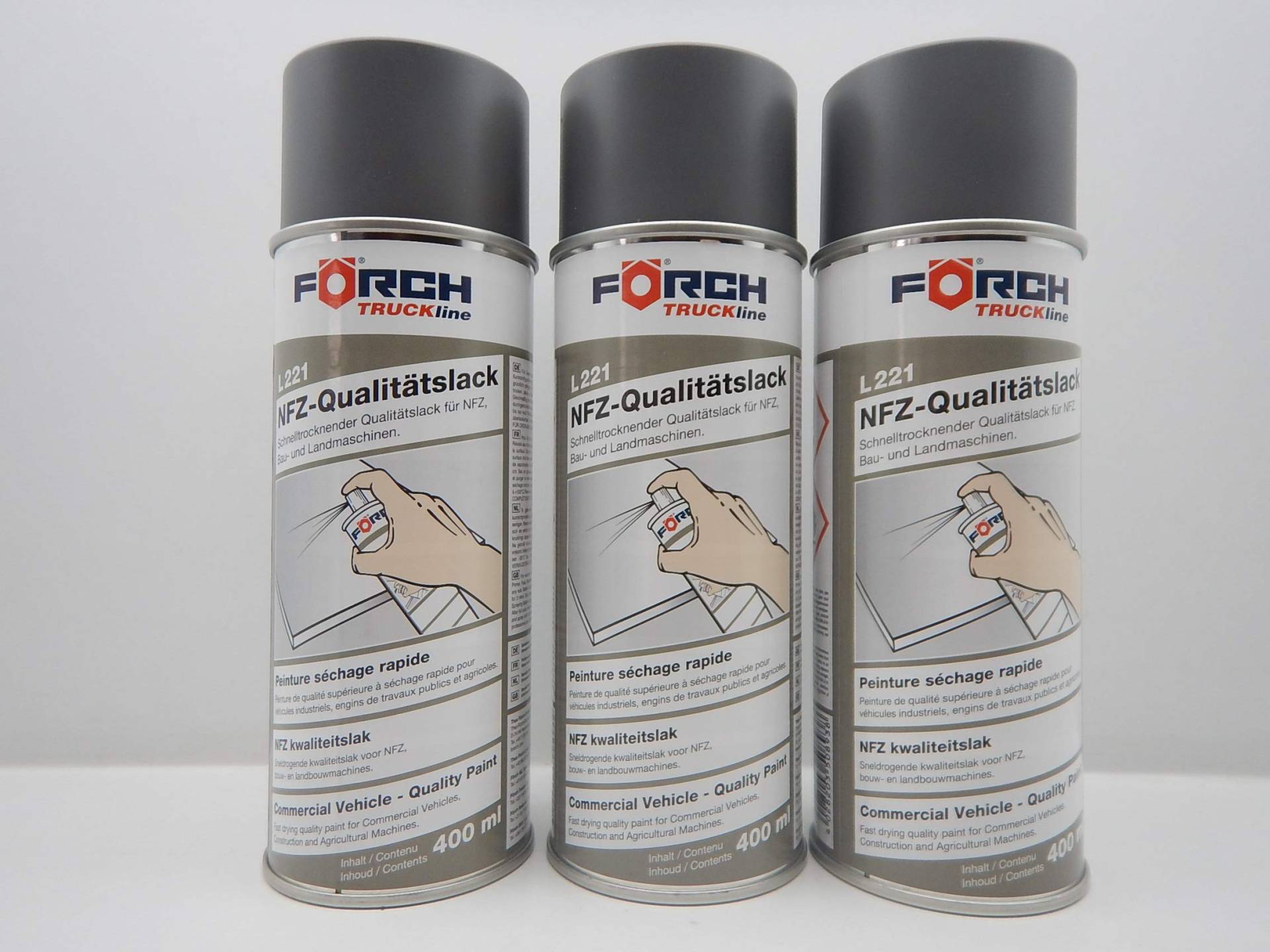 FORCH DB 7354 ARGENTITGRAU GRAU MATT Lack LACKSPRAY SPRAYDOSE 400ML (3) von FORCH